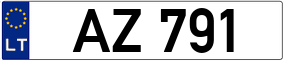 Trailer License Plate